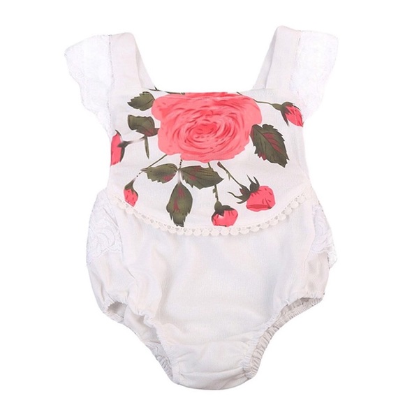 Sofie Rose Lace Romper - Picture 6 of 6